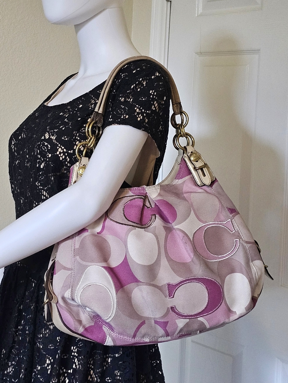 Coach Madison Op Art Handbag - Picture 4 of 11